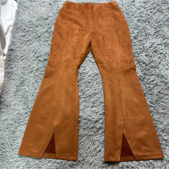 CRVY Real Deal Slit Vegan Suede Pants size 31 - Picture 2 of 11
